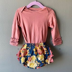 NWT girls Ruffle Butt outfit